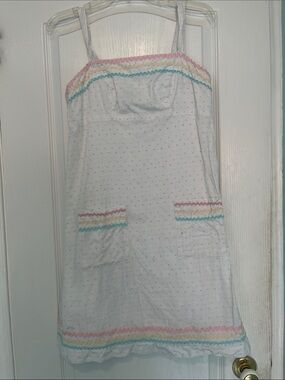 Vintage Betsey Johnson candy kawaii Sundress with rickrack Trim